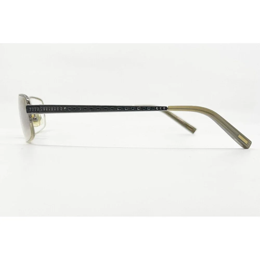 Jhane Barnes Eyeglasses Mens Gunmetal Perpetual Rectangle Frames 55-19-140